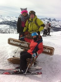 my family and I at the top of Mammoth Mountain